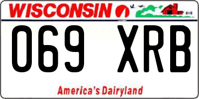 WI license plate 069XRB