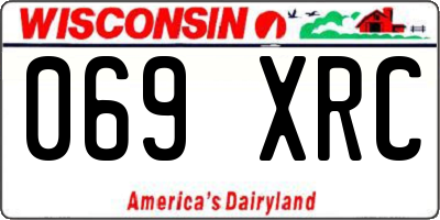 WI license plate 069XRC