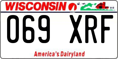 WI license plate 069XRF