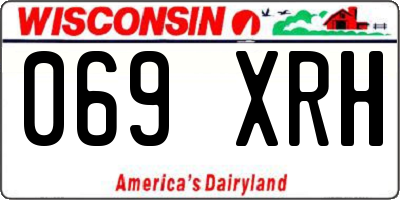 WI license plate 069XRH