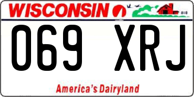 WI license plate 069XRJ