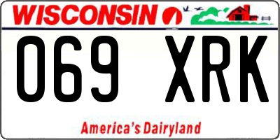 WI license plate 069XRK