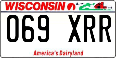 WI license plate 069XRR