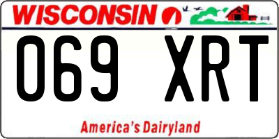 WI license plate 069XRT