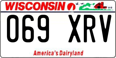 WI license plate 069XRV