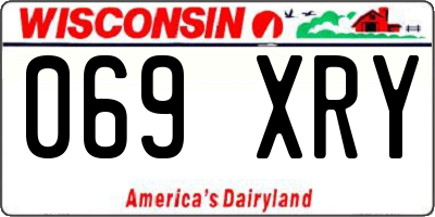 WI license plate 069XRY