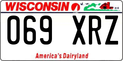 WI license plate 069XRZ