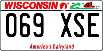 WI license plate 069XSE