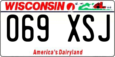 WI license plate 069XSJ
