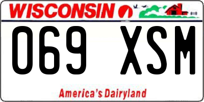 WI license plate 069XSM