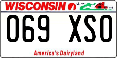 WI license plate 069XSO