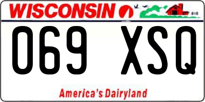 WI license plate 069XSQ