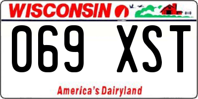 WI license plate 069XST