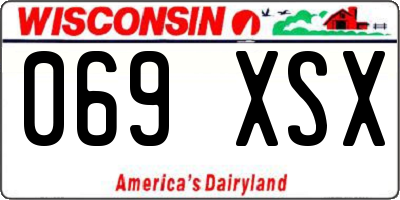 WI license plate 069XSX