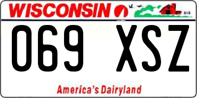 WI license plate 069XSZ