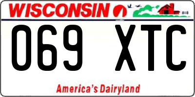 WI license plate 069XTC