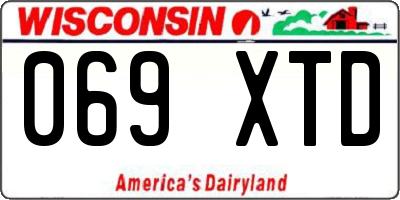 WI license plate 069XTD