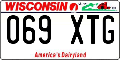WI license plate 069XTG