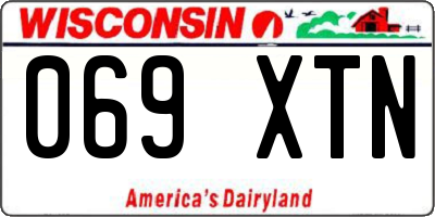 WI license plate 069XTN