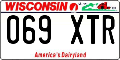WI license plate 069XTR
