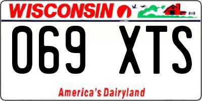 WI license plate 069XTS