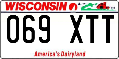 WI license plate 069XTT