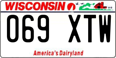 WI license plate 069XTW