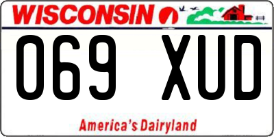 WI license plate 069XUD