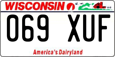 WI license plate 069XUF