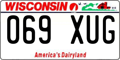 WI license plate 069XUG