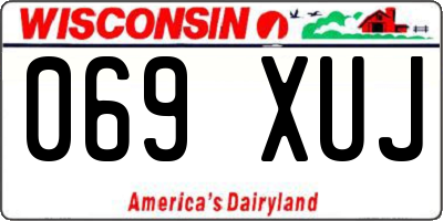 WI license plate 069XUJ
