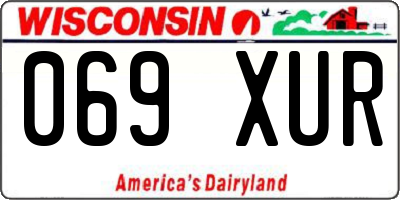 WI license plate 069XUR