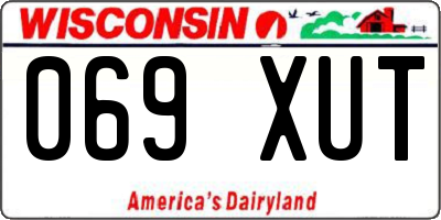 WI license plate 069XUT