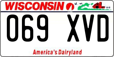 WI license plate 069XVD