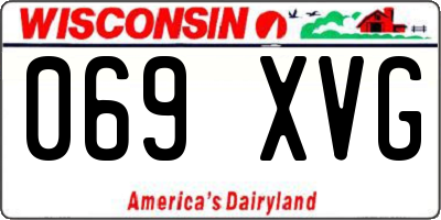 WI license plate 069XVG