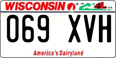 WI license plate 069XVH