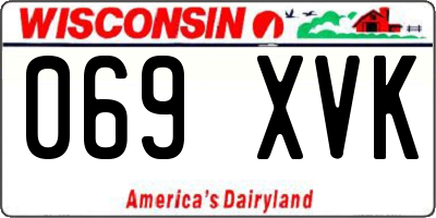 WI license plate 069XVK