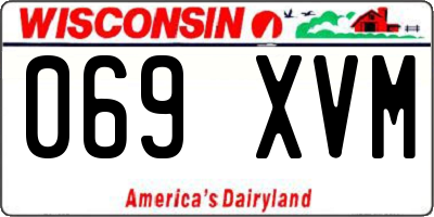 WI license plate 069XVM