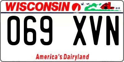 WI license plate 069XVN