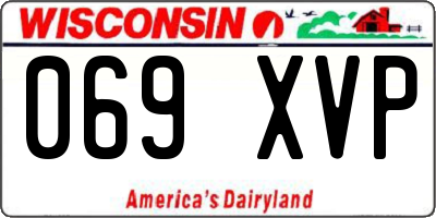 WI license plate 069XVP