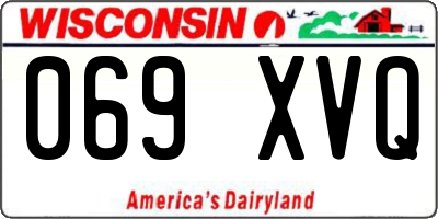 WI license plate 069XVQ