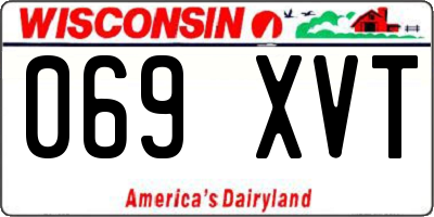 WI license plate 069XVT