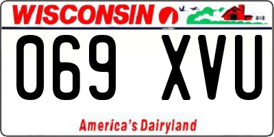 WI license plate 069XVU