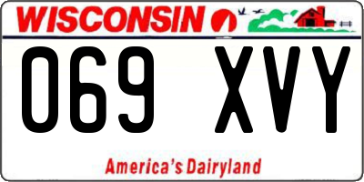 WI license plate 069XVY
