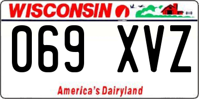 WI license plate 069XVZ