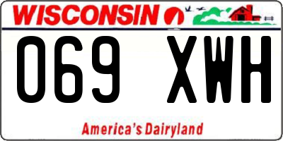 WI license plate 069XWH