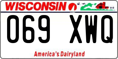 WI license plate 069XWQ