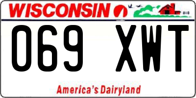 WI license plate 069XWT