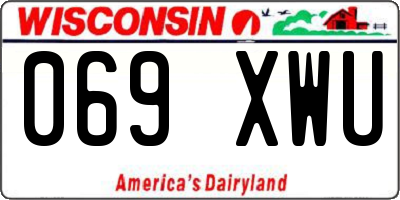 WI license plate 069XWU