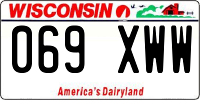 WI license plate 069XWW